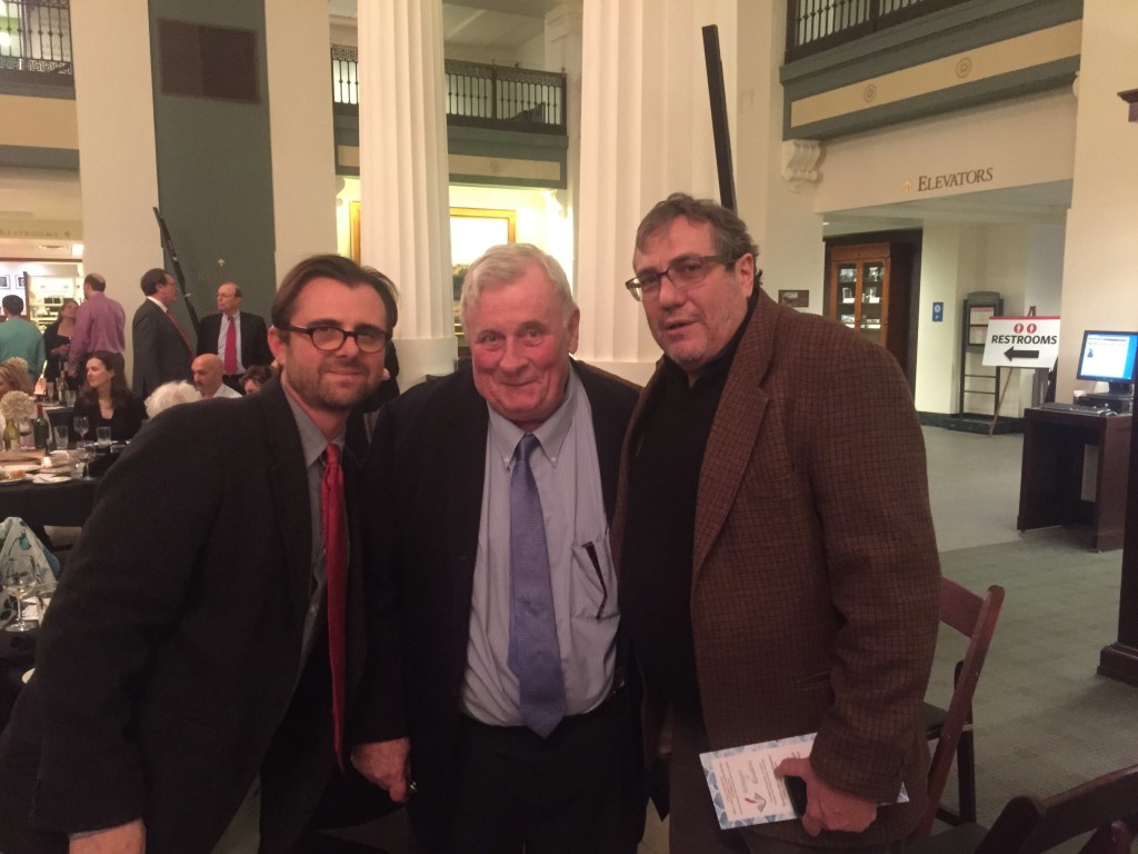 Michael Carroll, Edmund White, and local writer Charles Ferruzza at the Writers for Readers event.