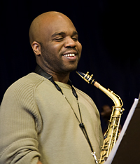 Jaleel Shaw, independent jazz musician and alto saxophonist served as guest artist at the UMKC Conservatory of Music and Dance's 2009 Salisbury Memorial Scholarship Concert and Jazz Festival.