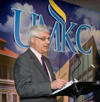 Robert Regnier, co-chair with wife Ann (not pictured) of 'The Campaign for UMKC' Steering Committee