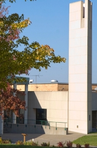 A traditional element of UMKC's commencement ceremonies is the ringing of the Bounder Bells -- the carillon is located in the tower of UMKC's Swinney Recreation Center (pictured above).