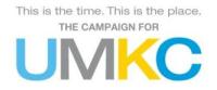 UMKC Campaign Logo