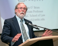 UMKC Professor of Law Sean O’Brien delivered the keynote address.