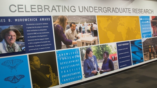 The UMKC Undergraduate Research in Miller Nichols Library celebrates and recognizes faculty mentors.