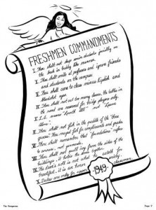 Freshmen Commandments
