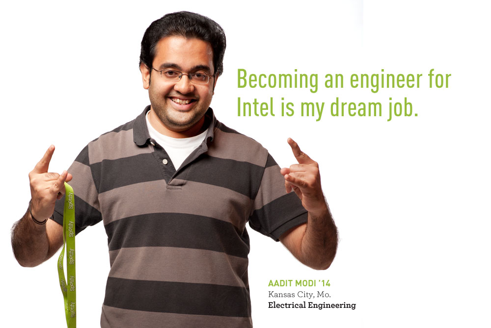 Aadit Modi says 'Becoming an engineer for Intel is my dream job'.