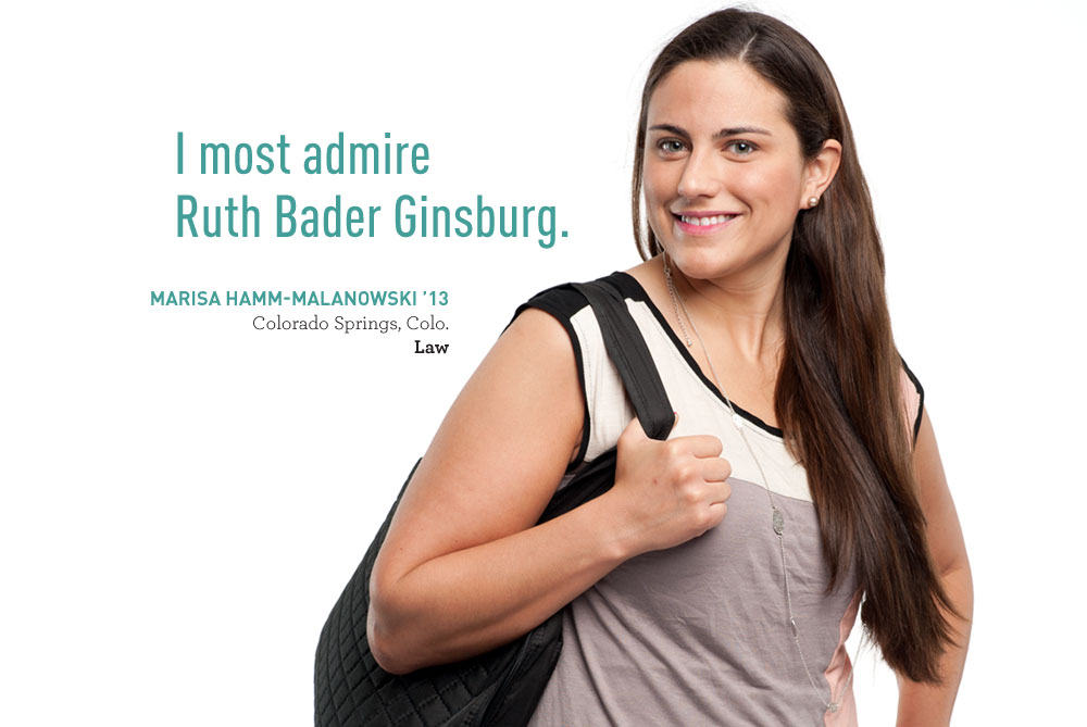 Marissa Hamm says 'I must admire Ruth Bader Ginsburg.'