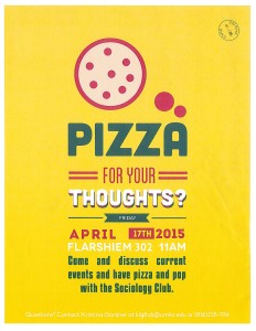 Pizza for Your Thoughts - April 17 - 2015
