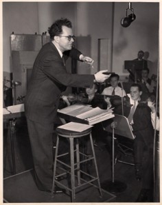 Semmler conducts a radio orchestra