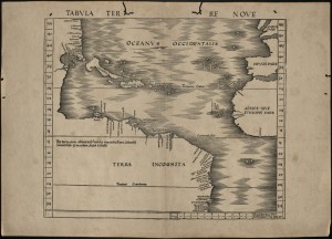 One of the first maps to show the Americas.