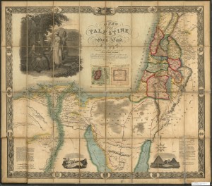 A New Map of Palestine, or the Holy Land, with part of Egypt.