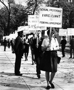 1965 march at the White House protesting treatment of homosexual federal employees
