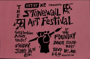 Stonewall Arts Festival flyer