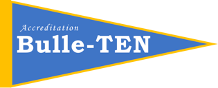logo for Bulle-TEN which is a banner in UMKC colors