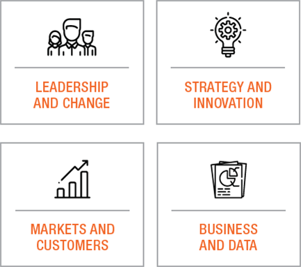 Leadership, Strategy, Customers, Data