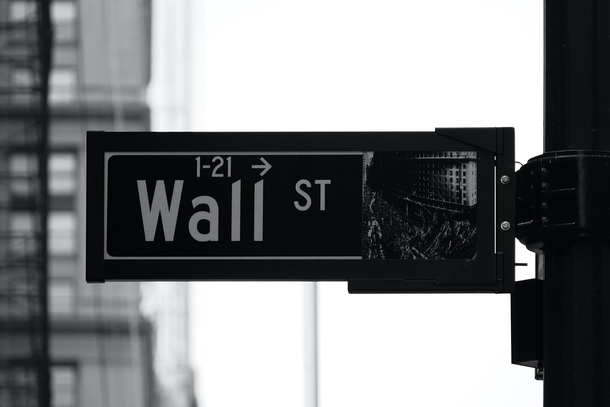 Photo of Wall Street sign
