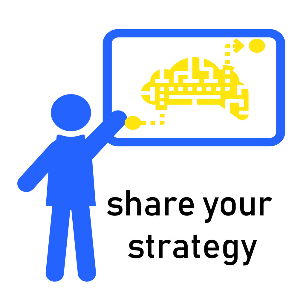 icon depicting a teacher illustrating a strategy