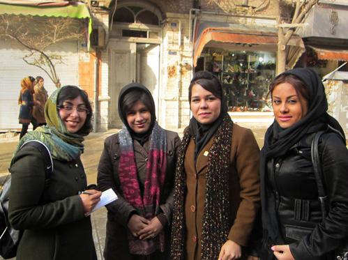 Nazgol Bagheri interviews Iranian women in a Tehran neighborhood