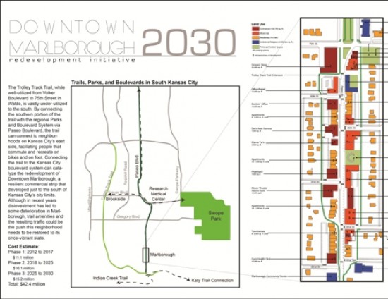 Detailed overview from Josh Boehm's honorable mention Marlborough neighborhood plan: Downtown Marlborough 2030 Redevelopment Initiative