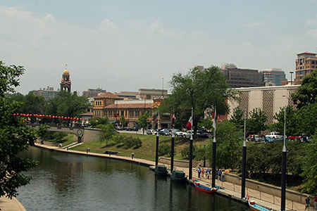 A portion of Brush Creek runs through the Country Club Plaza.