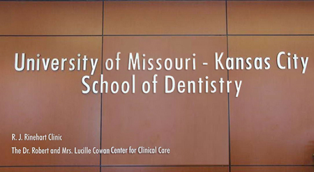 The newly renamed public service and student training clinics of the UMKC School of Dentistry.