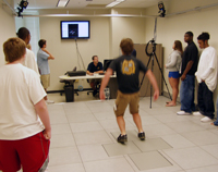 Area high school students and teachers learn about the UMKC Human Motion Laboratory.