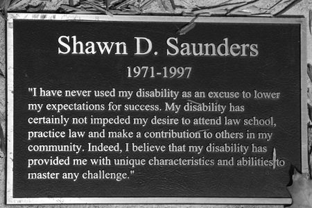 The tree planted in memory of Shawn is a Henry Lauders Walking stick (Corylus avellana 'Contorta' gets its name due to its branching habit of curves and twists as it grows looking contorted). Shawn wanted a plant that resembled his disability to be remembered by.