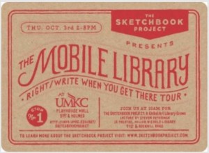 Sketchbook Project Mobile Library Postcard