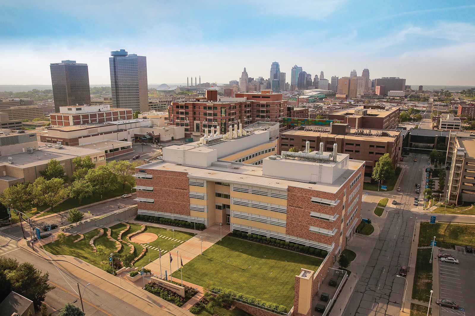 Downtown aerial of the Health Sciences Campus